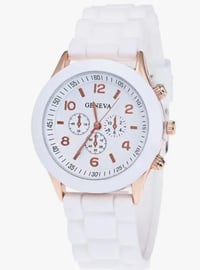 Image 1 of Glam Time Unisex Watch(white)