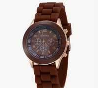 Image 1 of Glam Time Unisex Watch (brown)