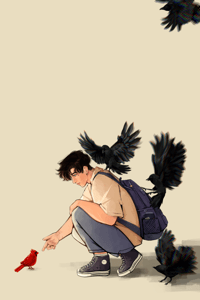 Image 2 of cardinal red | aftg | print