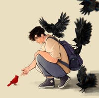 Image 1 of cardinal red | aftg | print