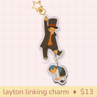 Image of professor layton linking charm