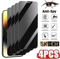 4pc full cover privacy screen for iPhone 11-15
