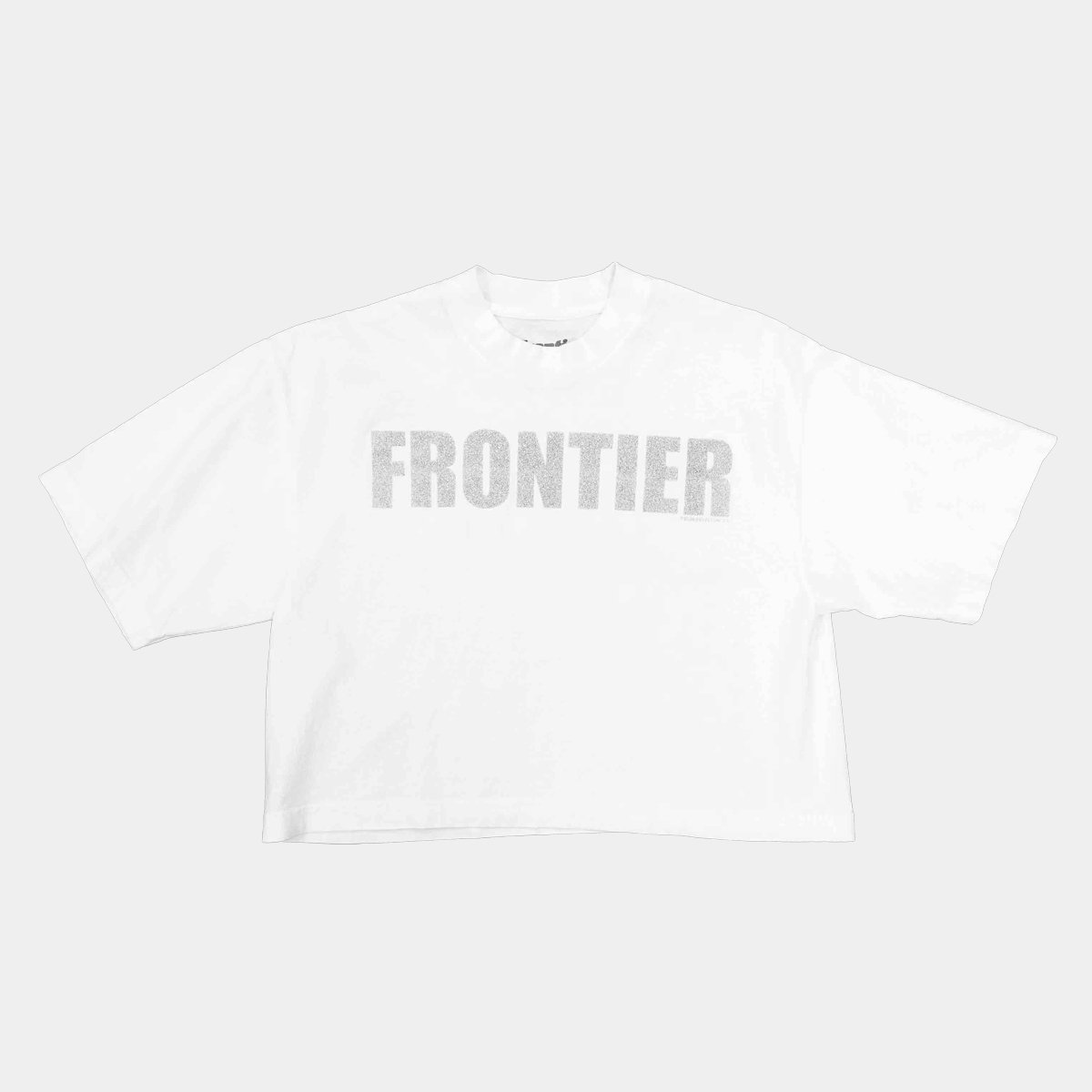 white glitter crop top