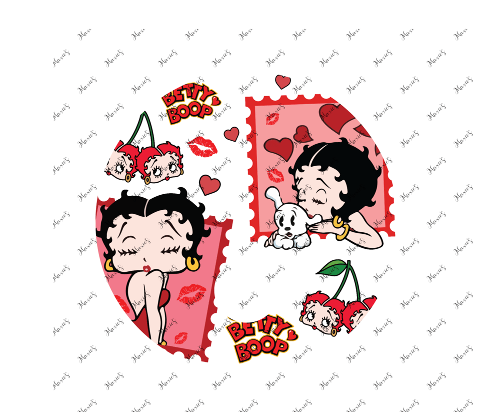 Image of Miss Betty Boop UVDTF Lid Decal 