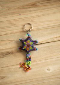 Image 2 of Star beaded keychain 