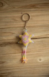 Image 6 of Star beaded keychain 