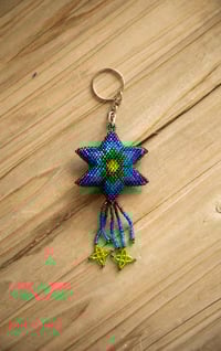 Image 9 of Star beaded keychain 
