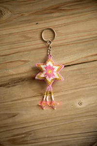 Image 10 of Star beaded keychain 
