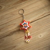 Image 11 of Star beaded keychain 