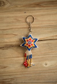 Image 12 of Star beaded keychain 