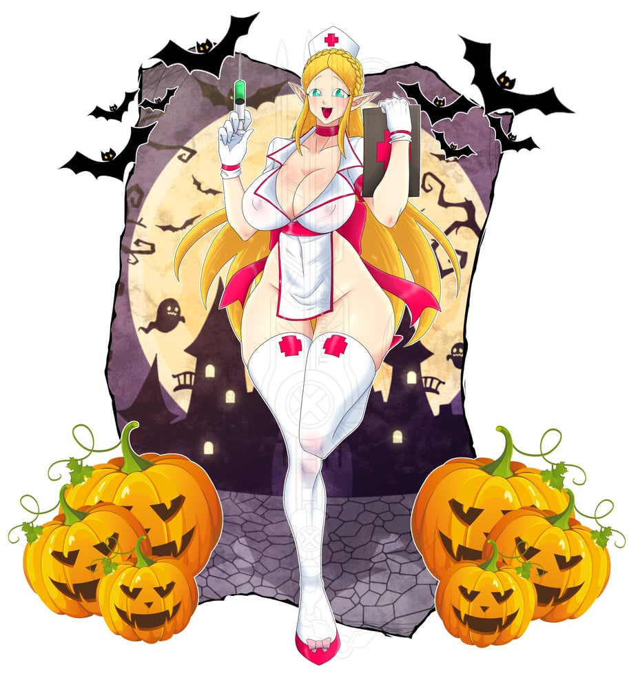 Image of Halloween Gaming Waifu: Nurse Zelda