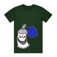 Image 1 of Evil Can Man tee green