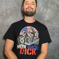 Image 2 of NOW SUCKS DICK SHIRT