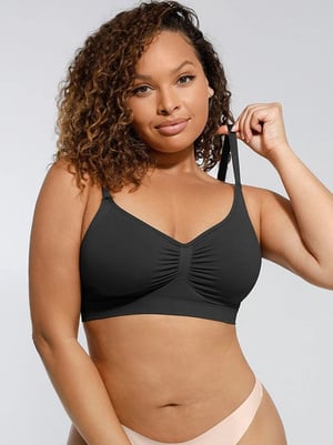 Seamless Shaping Bra with Adjustable Shoulder Straps