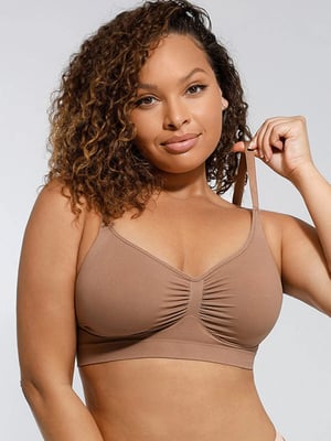 Seamless Shaping Bra with Adjustable Shoulder Straps
