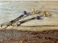 Image 1 of Citrine and Amethyst earrings/n130