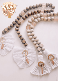Image 1 of Moody Summer Garland -Stained Beads