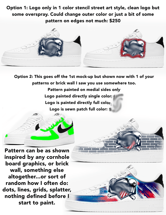 Custom Sneaker Commission Mock Up | SpareMoves Custom Sneakers