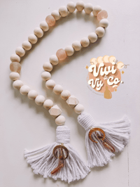 Image 1 of Moody Summer Garland- Natural Beads