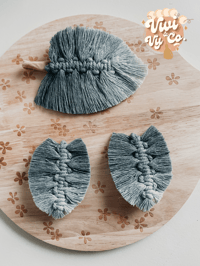 Image 2 of Ombre Feather Macrame Piggies