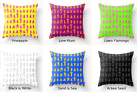 Image 3 of Dip & Come Up Eco-Friendly Hemp Linen Throw Cushion