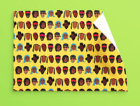 Image 2 of Dancehall Icons Gift Wrap - Ja Yellow