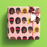 Image 1 of Dancehall Icons Gift Wrap - Baby Pink