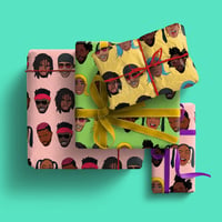 Image 3 of Dancehall Icons Gift Wrap - Baby Pink