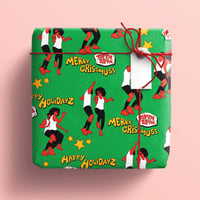 Image 1 of Crissmuss Gift Wrap - Green