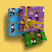 Image 3 of Crissmuss Gift Wrap - Purple