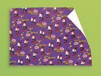 Image 2 of Crissmuss Gift Wrap - Purple
