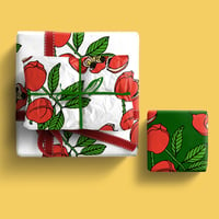 Image 3 of Ackee Gift Wrap - Forest Green