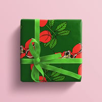 Image 1 of Ackee Gift Wrap - Forest Green