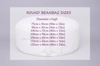 Image 4 of Round beanbag with stand