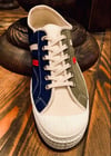 VEGANCRAFT tricolour canvas lo top sneaker shoes made in Slovakia 