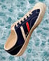 VEGANCRAFT tricolour canvas lo top sneaker shoes made in Slovakia  Image 6