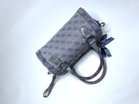 Image 7 of 🎀 ANGEL CAPSULE 🎀 GUESS 2000S BABYDOLL BLUE MONOGRAM HEART CHARMS SPEEDY BAG