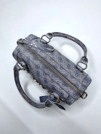 Image 8 of 🎀 ANGEL CAPSULE 🎀 GUESS 2000S BABYDOLL BLUE MONOGRAM HEART CHARMS SPEEDY BAG