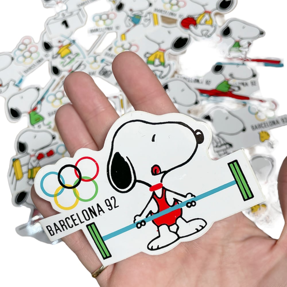 SNOOPY 1992 Barcelona Olympic games- sticker pack