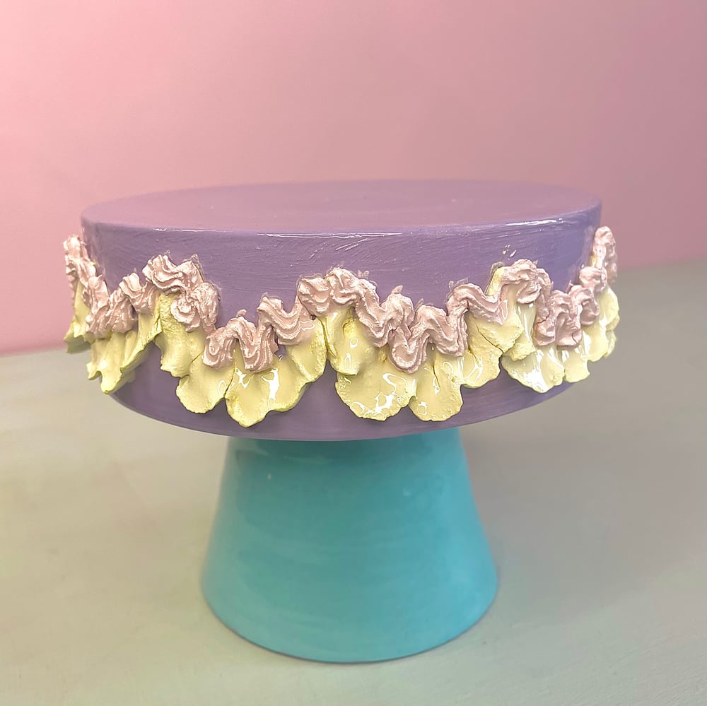 Image of Purple party cake stand 