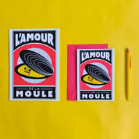 Poster / carte postale : l'amour de la moule