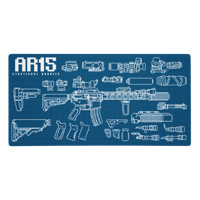 AR15 PIXEL BLUE BLUEPRINT GAMING / SMITHING PAD