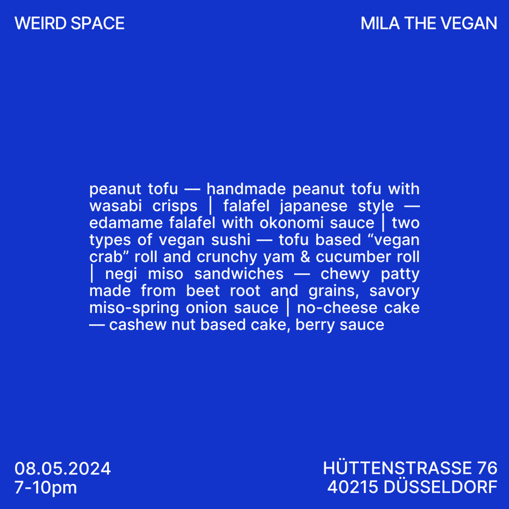 Mila the Vegan Dinner Tickets 08.05.2024