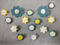 Porcelain Flower brooch - small