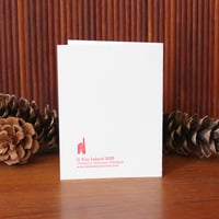 Image 2 of Holiday Card: "Hope your holiday is TREE-mendous!" with beaver and pine tree