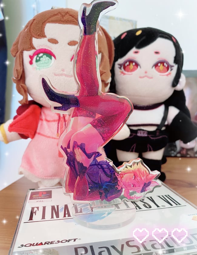 Final Fantasy VII- 15cm Cloud Strife Glitter Epoxy Acrylic Standee