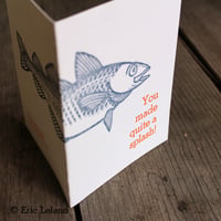 Image 3 of Greeting Card: "You made quite a splash!" with cod fish