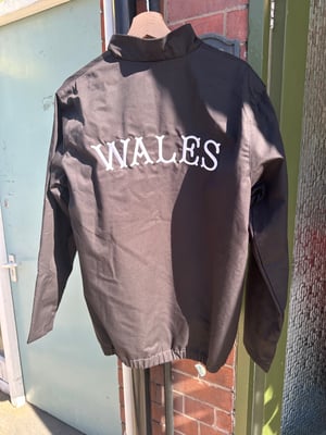 Image of WALES Embroidered Vintage Training Top Black 