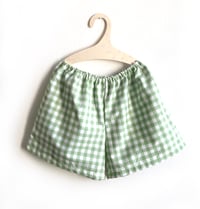 Image 1 of Summer Shorts-green check