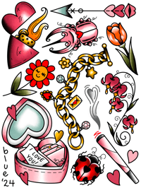 Valentines Day Flash Sheet